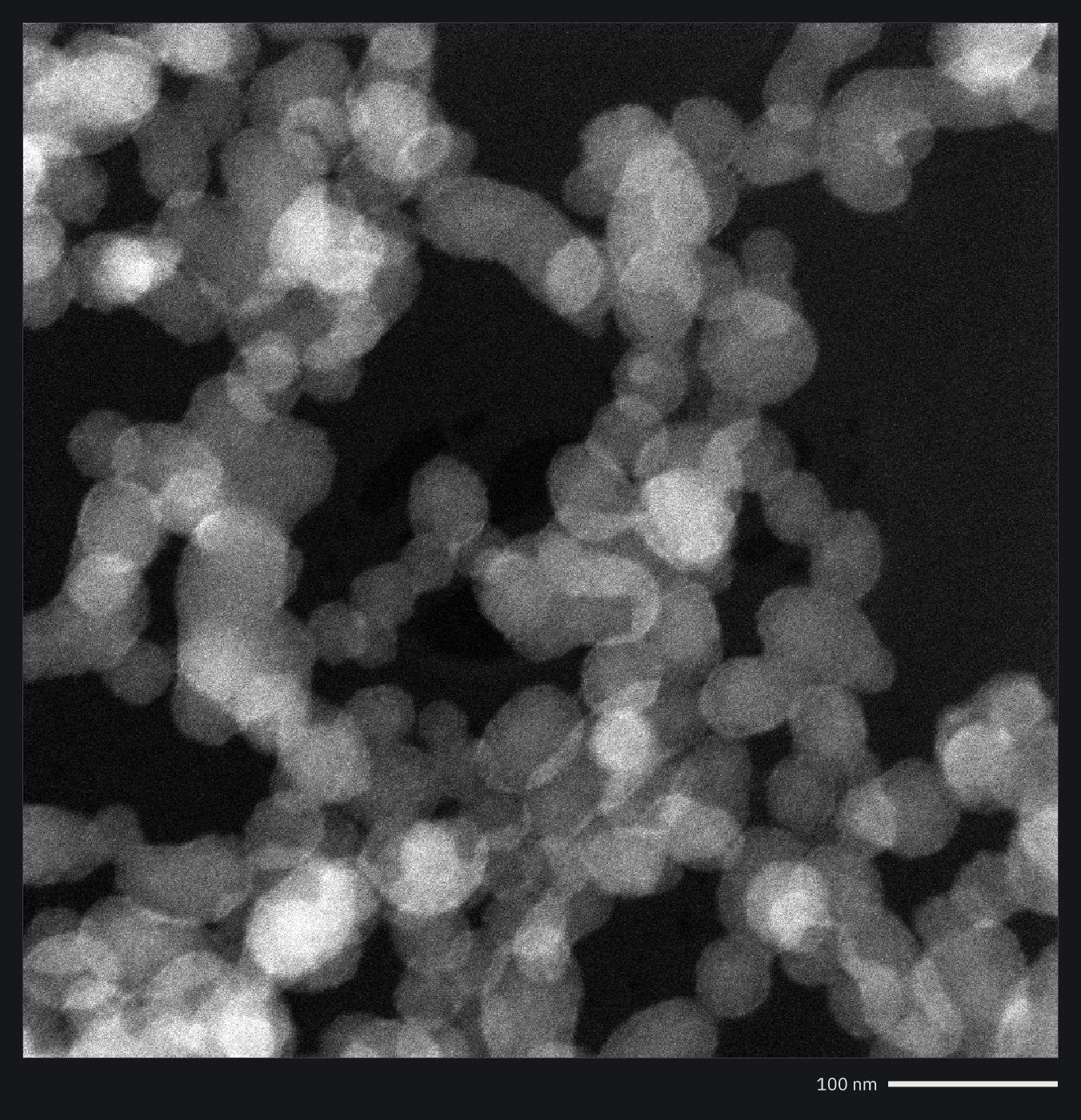 Chains of silica particles